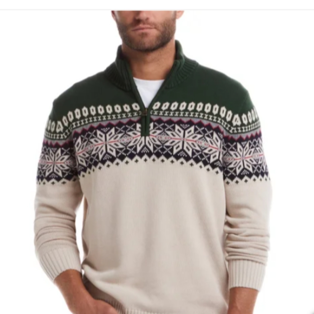 Weather proof men's Holiday sweater